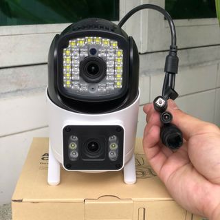 Camera Wifi 12MP Yoosee F36D-White | 4K | Ngoài trời | 2 ống kính 2 khung hình (Bảo hành 1 năm)