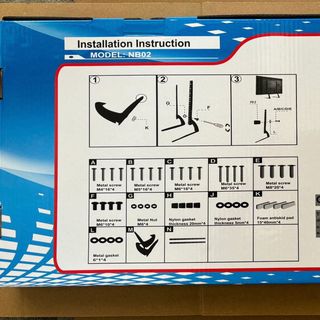 Chân đế Tivi đa năng NB02 (32"-75" | Hộp màu)