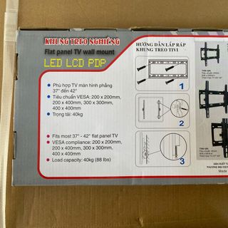 Khung treo tivi NGHIÊNG Thuận Văn 37"-50" Led bản - TVM 37N