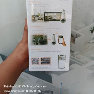 Bóng đèn thông minh IMOU S6DP-3M0WEB tích hợp cam xoay 360 độ | 3MP | 2K UHD (Có màu + Đàm thoại)