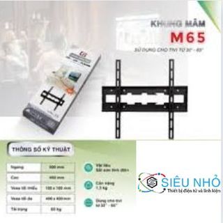 Khung mâm áp tường treo M65 32" - 65" Chánh Phát (Full Vat)
