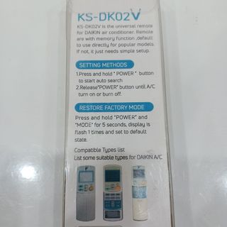 Remote Máy Lạnh DAIKIN ML60 | KS-DK02 | Home Leave ( Box | Đa năng )