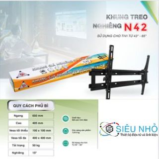 Khung treo Nghiêng N42 43" - 65" Chánh Phát (Full Vat)