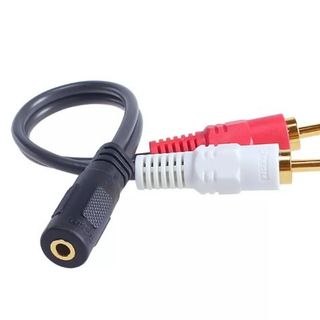 Cáp chuyển đổi Audio 3.5mm âm ra 2 đầu RCA hoa sen - Jack chuyển AV sang 3.5 âm - Hàng chính hãng