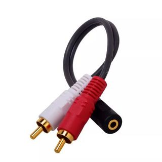 Cáp chuyển đổi Audio 3.5mm âm ra 2 đầu RCA hoa sen - Jack chuyển AV sang 3.5 âm - Hàng chính hãng