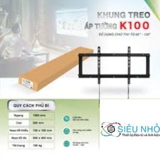 Khung treo áp tường K100 65" - 120" Chánh Phát (Full Vat)