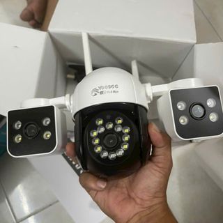 "Chuyên cơ mặt đất" Camera Wifi 15MP Yoosee 3 mắt 3 khung, điều chỉnh xoay cả 3 khung (Mã đầu tiên)