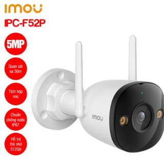 Camera wifi ngoài trời 5MP IMOU F52P Bullet 2C