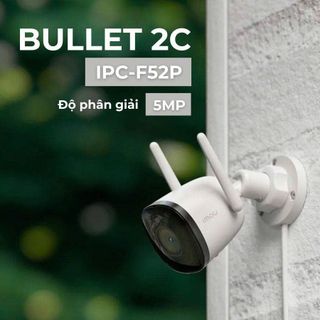 Camera wifi ngoài trời 5MP IMOU F52P Bullet 2C