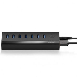 UGREEN 40522- 7 Port USB 3.0 Hub （5V Power Supply） EU (Black)