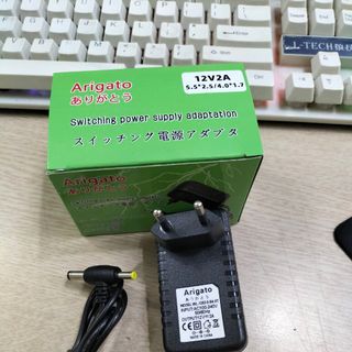 Sạc 12V/2A ARIGATO 2 đầu