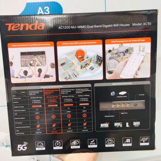 Router – Thiết Bị Thu phát sóng Wifi Tenda AC10 | Băng tần kép