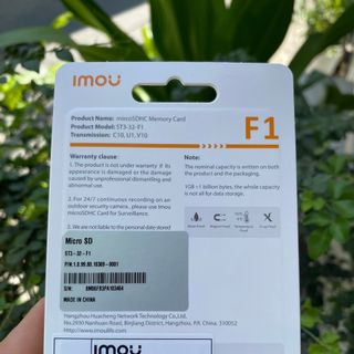 Thẻ nhớ 32GB IMOU (Hàng chính hãng | Bảo hành 5 năm | Hộp 20c)