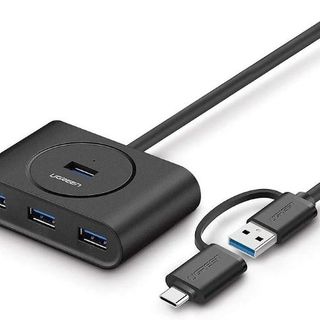 UGREEN 40850- USB 3.0 Hub with USB-C Port 1m (Black)