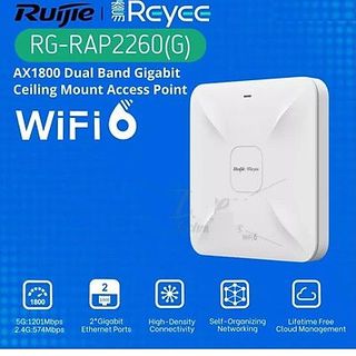 Bộ phát WiFi 6 Ruijie RG-RAP2260(G) Chuẩn AX tốc độ 1800Mbps