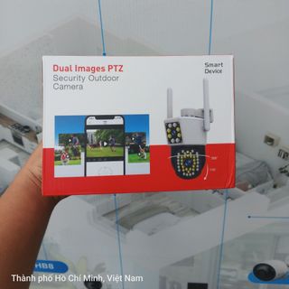 Camera Wifi Yoosee 10MP 2 khung hình Q46A PRO+ Đèn báo động đỏ | ONVIF | 4K | Ngoài trời | 2 ống kính 2 khung hình (Loại A - Bảo hành 1 năm)