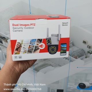 Camera Wifi Yoosee 10MP 2 khung hình Q46A PRO+ Đèn báo động đỏ | ONVIF | 4K | Ngoài trời | 2 ống kính 2 khung hình (Loại A - Bảo hành 1 năm)
