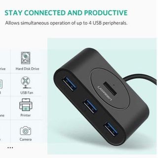 UGREEN 20290 - USB 3.0 Hub 0.5m (Black)