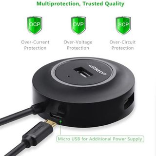 UGREEN 20277 - USB 2.0 Hub 4 Ports 1m (Black)
