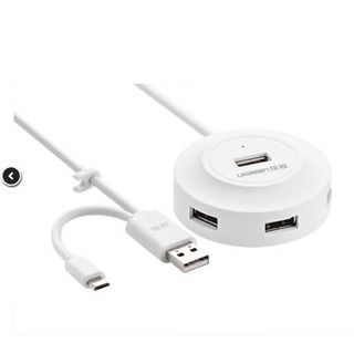 UGREEN 20270 - USB 2.0 Hub 4 Ports 1m (White)