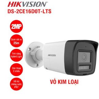 Camera analog HDTVI 2MP HIKVISION DS-2CE16D0T-LTS