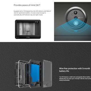 Bộ Camera Chuông Cửa Ezviz Có Hình HP4