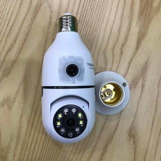 Camera Wifi BÓNG ĐÈN 2 MẮT YOOSEE A10/QS211 - lắp trực tiếp vào chui E27 có sẵn ở nhà, có màu ban đêm (Hàng loại A | Bảo hành 1 năm)