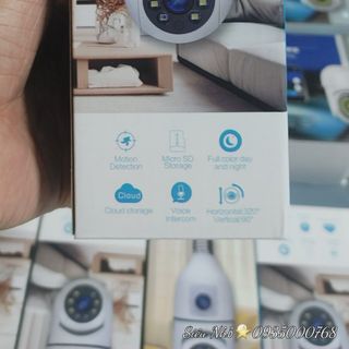 Camera Wifi BÓNG ĐÈN 2 MẮT YOOSEE A10/QS211 - lắp trực tiếp vào chui E27 có sẵn ở nhà, có màu ban đêm (Hàng loại A | Bảo hành 1 năm)