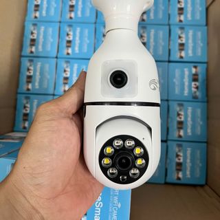 Camera Wifi BÓNG ĐÈN 2 MẮT YOOSEE A10/QS211 - lắp trực tiếp vào chui E27 có sẵn ở nhà, có màu ban đêm (Hàng loại A | Bảo hành 1 năm)