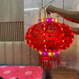 LỒNG ĐÈN LED 3D XOAY 360 #60 - 42CM
