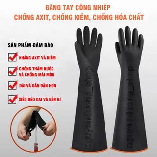 GĂNG TAY CAO SU 2 LỚP CHỐNG AXIT, KIỀM, HÓA CHẤT, CHỐNG DẦU, CHỐNG MÀI MÒN, GĂNG TAY BẢO HỘ LAO ĐỘNG