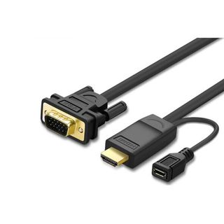 UGREEN 30449- HDMI to VGA Converter Cable 1.5m (Black)