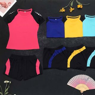Set đùi 2 lớp phối
Chất liệu: thun poly 
Size: MLXL2X3X