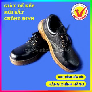 GIÀY BẢO HỘ LAO ĐỘNG ABC ĐẾ KẾP, MŨI SẮT CHỐNG DẬP NGÓN,ĐẾ LÓT THÉP CHỐNG ĐINH,GIÀY AN TOÀN LAO ĐỘNG