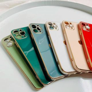 Ốp dẻo viền vuông giả IPhone 12 bảo vệ camera
