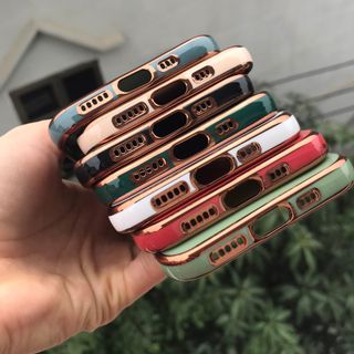 Ốp dẻo viền vuông giả IPhone 12 bảo vệ camera