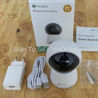 AI Camera Wi-Fi 3MP Reoqoo Smart Camera X10 chuẩn 2K, phát hiện đám cháy bất thường (Mã: XT-X10B | Thùng 20c | Bảo hành 2 năm toàn quốc )