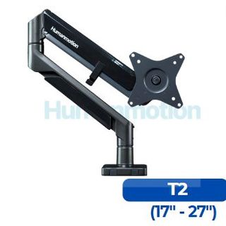 Arm 1 màn hình Humanmotion T2 (Trắng / Đen, 17-27", Form thẳng, dành cho nam)