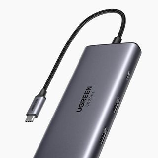 UGREEN 15852 USB-C to2*USB-A 3.0+USB-C 3.0+2*HDMI+PD port Converter 2*HDMI with PD