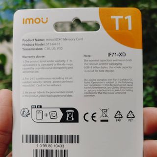 Thẻ nhớ 64GB IMOU chính hãng (72 Tháng | Hộp 20c)