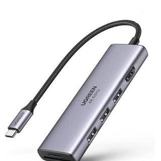 UGREEN 60383 USB-C to 3×USB3.0+HDMI+SD TF+ 4K 60Hz