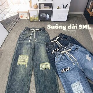 Quần Jean nữ Coton ko giãn xịn