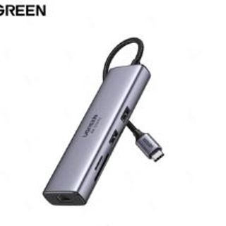 UGREEN 60515 USB-C to 2xUSB3.0+HDMI+SD&TF+RJ45+PD 4K@60Hz