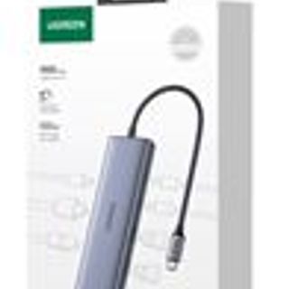 UGREEN 15375 USB-Cto USB-A 3.0*2+USB-C 3.0*2+HDMI+PD+SD/TF+RJ45 4K60Hz