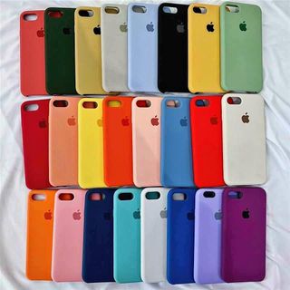 Ốp lưng silicon chống bẩn Iphone 6 7 8 X, Xs 11 logo táo, logo trái tim