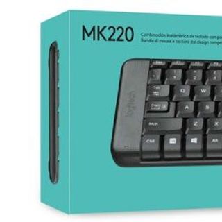 KB + Mouse Logitech MK220	Không dây, Bàn phím + Chuột, chống thấm, xa 10m, pin tuổi thọ cao. Thiết kế nhỏ gọn ( BH 3 Năm)