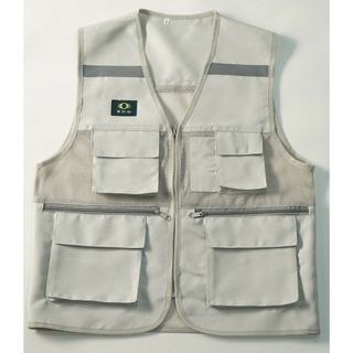 ÁO GHI LÊ 6 TÚI PHẢN QUANG BẢO HỘ LAO ĐỘNG , ÁO KỸ THUẬT , KỸ SƯ, CÔNG NHÂN, MÀU GHI SỮA