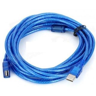 Dây USB nối dài màu xanh, chống nhiễu dài 5M