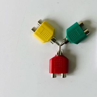 Jack chia AV 1BS - 2BS mạ xi trắng ( Bịch)