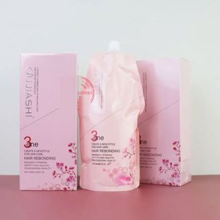 Kem duỗi ép tóc Hoa Anh Đào OUJIASHI 3 in 1 túi 1000ml